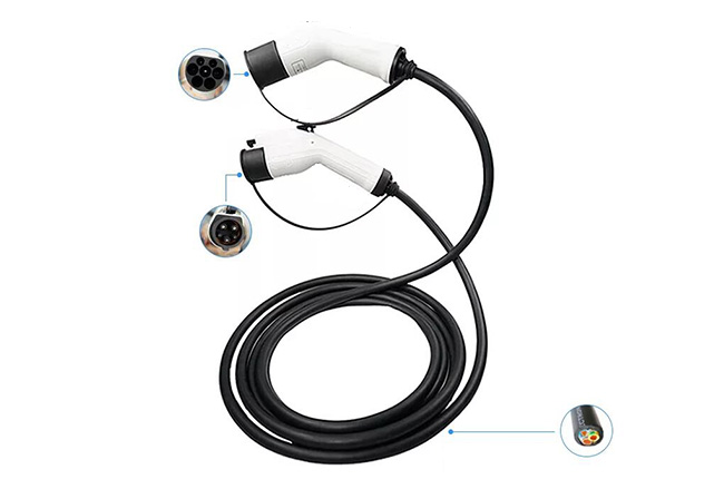 EV Charging Cable Mode-3 Type 2 Male to Type 2 Female Single Phase