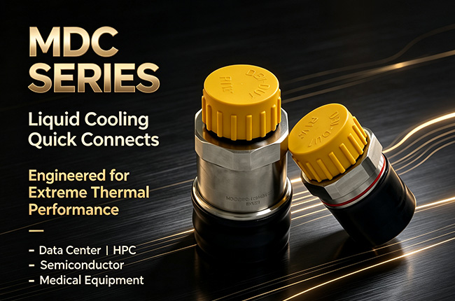 MDC Liquid Cooling Coupling for EV Battery Thermal Management