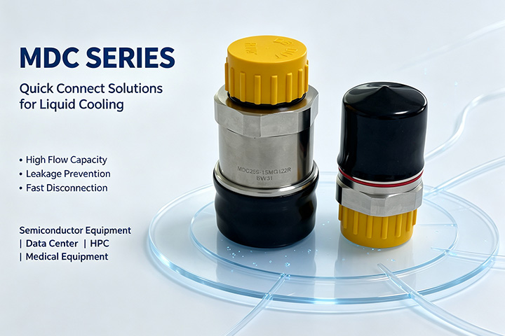 Reliable MDC liquid cooling quick couplings