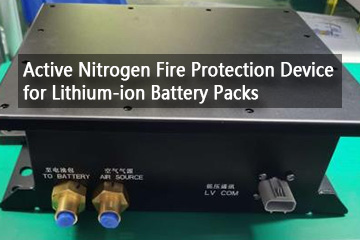 EV battery pack fire protection device